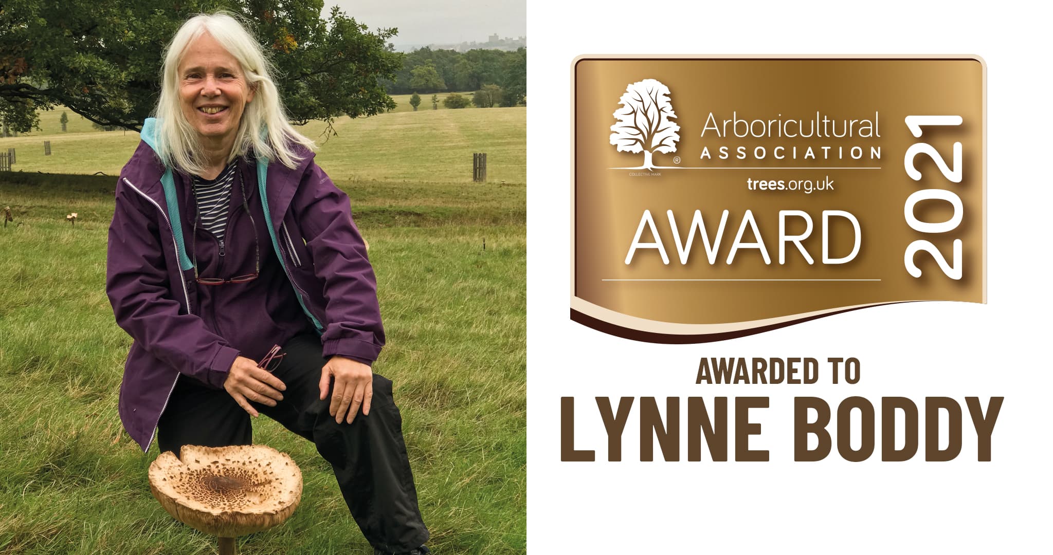 Lynne Boddy awarded the AA Award 2021