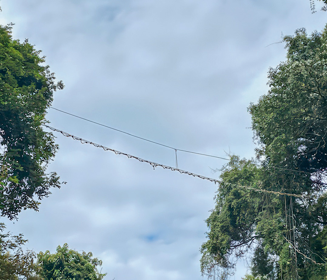 Rope bridge with improved foot grips.