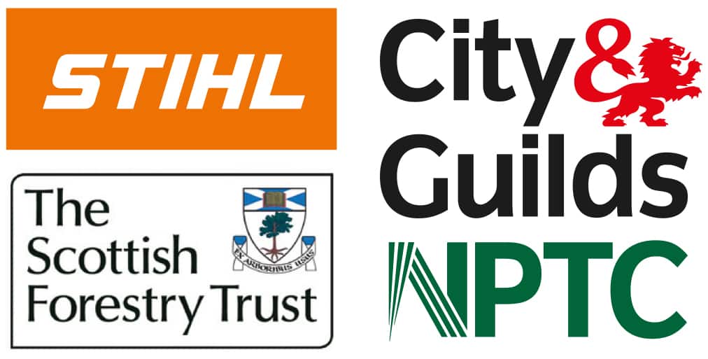 ICoP supporters, STIHL, The Scottish Forestry trust and City & Guilds NPTC
