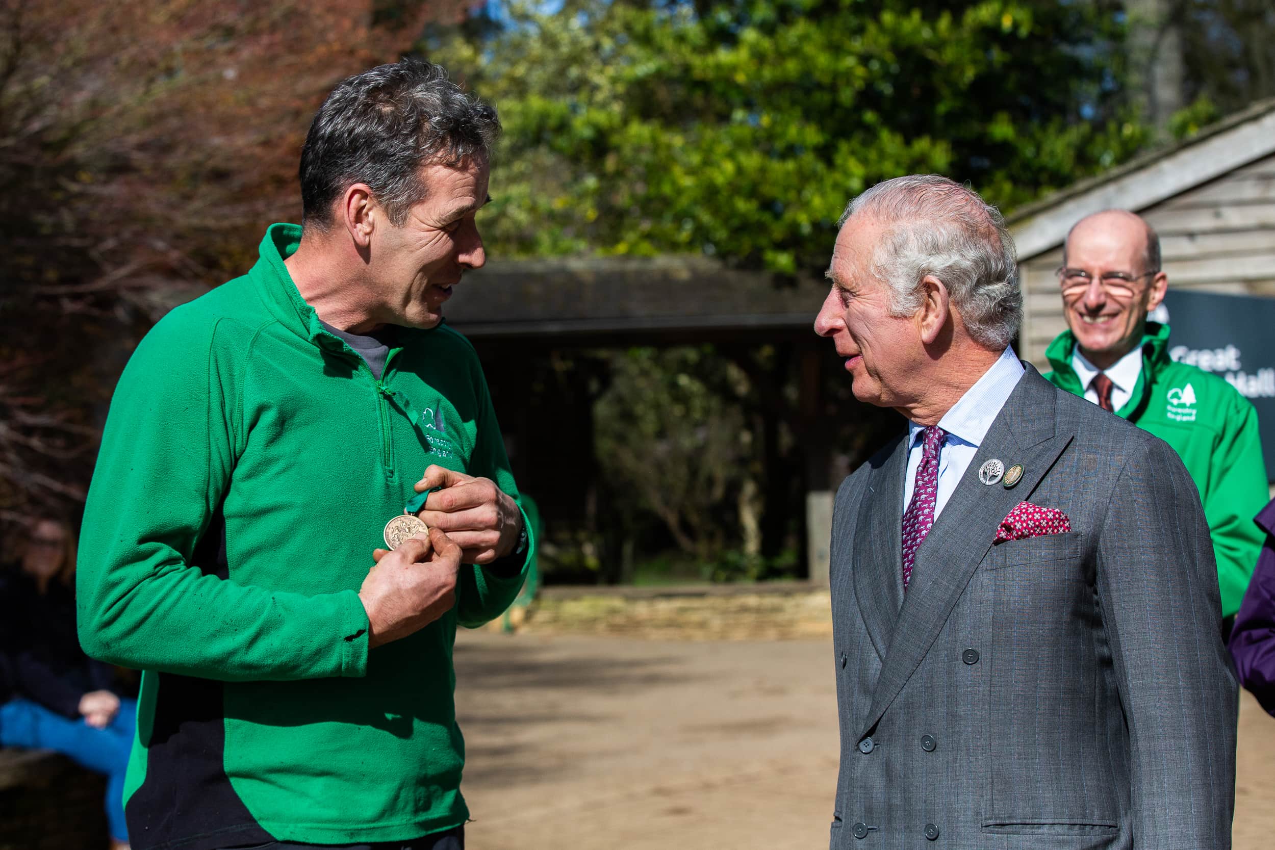 Richard Townsend receives his RFS Long Service Award from the Prince of Wales. Picture Credit: Johnny Hathaway