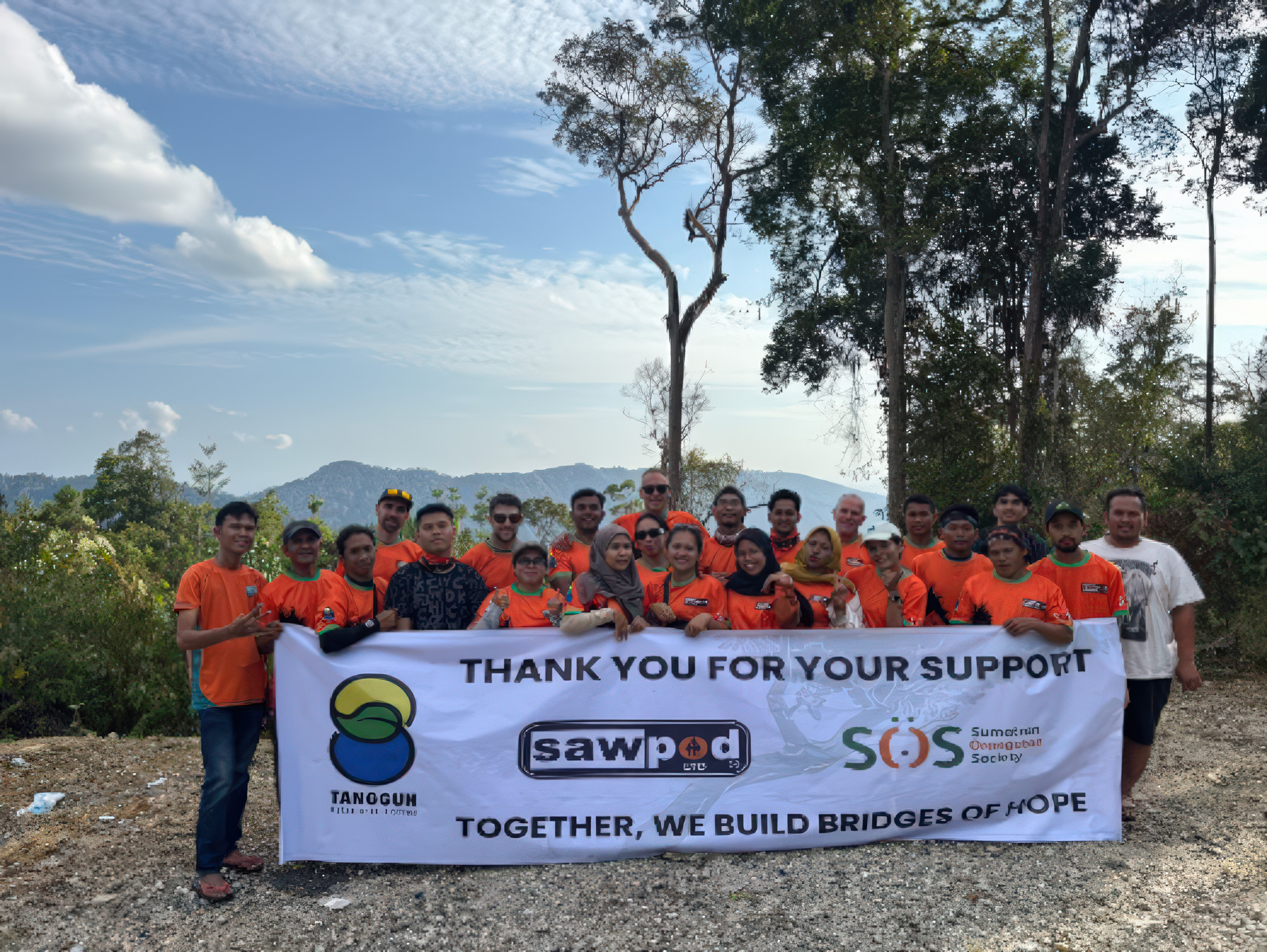 TaHuKah team in Sumatra