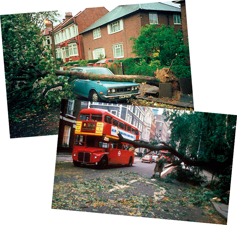 A violent storm with strong winds 1987